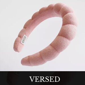 New! VERSED pink TikTok famous good hair day french terry croissant headband